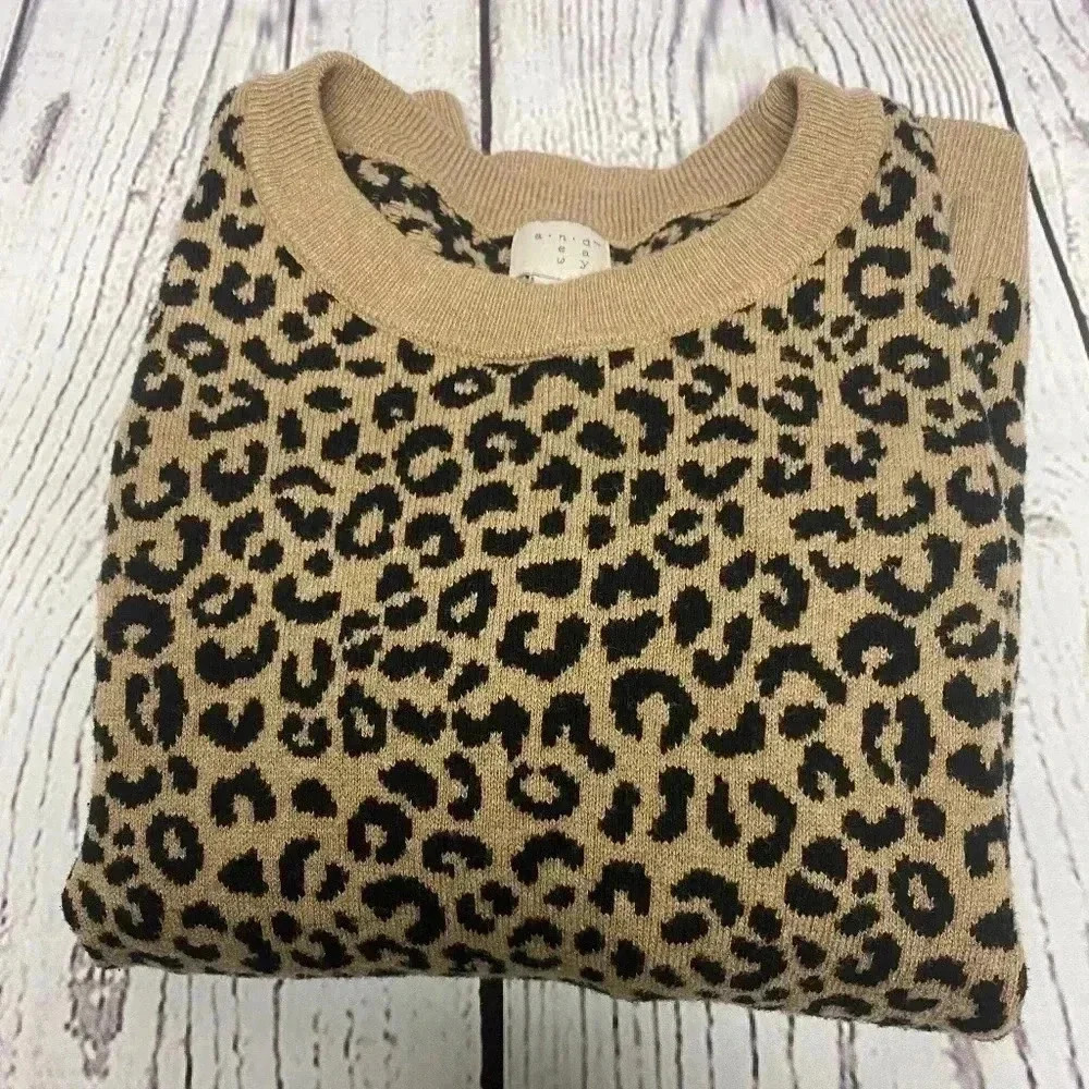 A New Day‎ animal print sweater size L - Picture 6 of 6